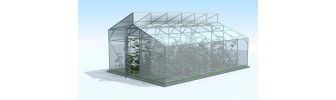 Двускатная теплица Митлайндера из поликарбоната