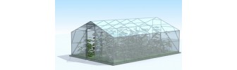 Двускатная теплица из поликарбоната